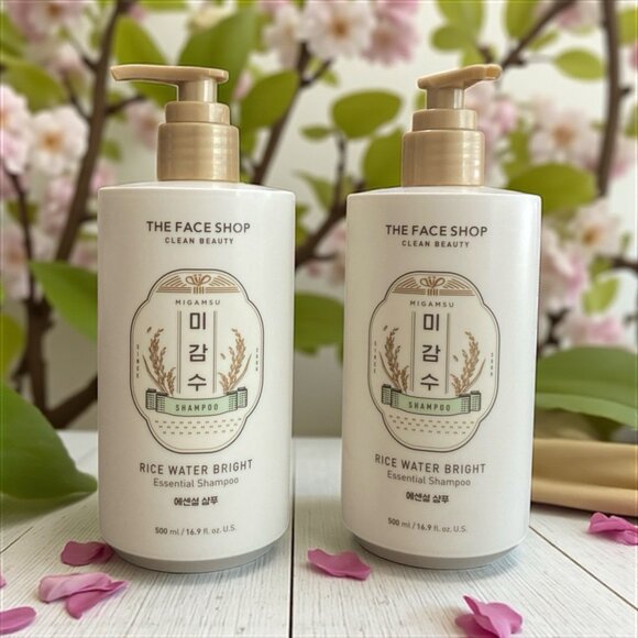 The Face Shop Rice Water Bright Essential Treatment & Shampoo 16.9oz - Picture 1 of 3